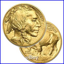 Lot of 2 Gold 2019 American buffalo 1 Troy oz Bullion $50 US Mint Coins