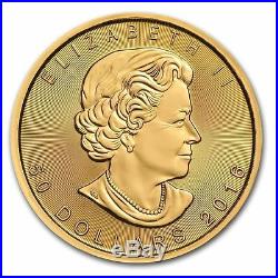 Lot of 3 Canadian 1 oz. Gold Maple Leaf. 9999 fine Random Year 1oz RCM $50 Coins
