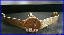 MINT MEN'S CORUM $20 AMERICAN DOUBLE EAGLE GOLD COIN WATCH w18kt SOLID GOLD BAND