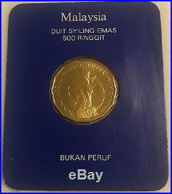 Malaysia 1982 500 Ringgit gold coin