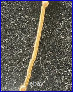 Marked 14k Tests 10k Solid Gold (See Pics) Coin Pearl Vintage Necklace 9.09g