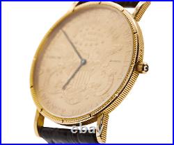 Men's Corum 1882 $20 Gold Coin Wrist Watch