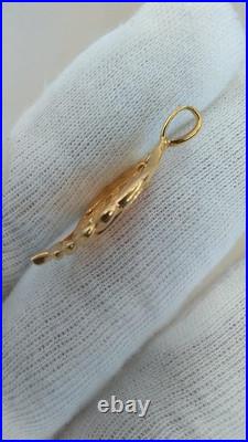 Mexican gold coin K18 K21.6 pendant top from Japan
