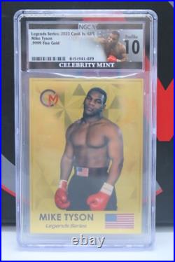 Mike Tyson 2023 Cook Is. 0.5g Solid Gold Legal Tender Trading Coin Proof 10