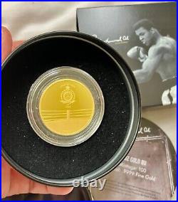 Muhammad Ali 1 OZ PURE SOLID GOLD COIN Boxing Only 100 Minted RARE MT