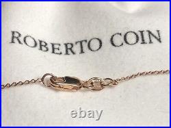 NWOT $1850 Roberto Coin Amphibole Black Jade 18K Rose Gold Necklace
