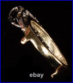New Solid 14K $5 American Eagle 1/10 oz Coin Bezel Diamonds
