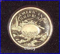 North Carolina American Gold Rush Solid Gold Coin With Capsule And COA