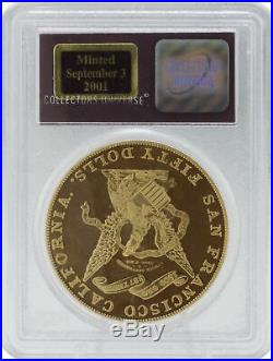 PCGS 1855 Kellogg $50 Gem Proof Commemorative Restrike S. S. Central America Coin