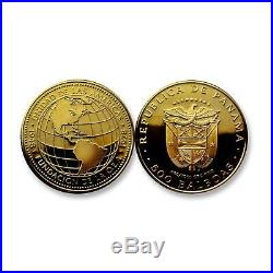 Panama 1978 30th Anniv. 500 Balboa Gold Proof Coin SKU#7138