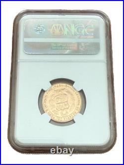 Peru 1976 Gold 1/2 Sol NGC MS64 Battle of Ayachucho