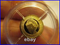 Princess Diana Mini Gold Coin 14 KT 0.5 gm Solid Gold 2014 American Mint GOLD