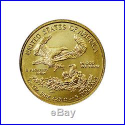 RANDOM DATE 1/10 Troy Oz Fine Gold American Eagle $5 Coin SKU26123