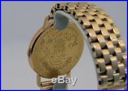 RARE ULYSSE NARDIN Vintage 1904 $20 Gold Double EAGLE Coin Watch- 18K Gold