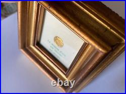 RARE VINTAGE 8K LOT Solid Gold COINS wood frame miniature Gold coins Historical