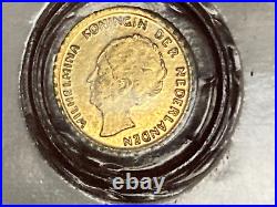 RARE VINTAGE 8K Solid Gold COIN miniature Gold coin Christ Redeemer SPECIAL