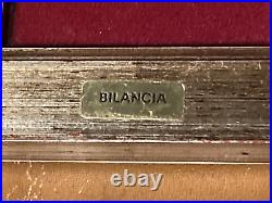 RARE VINTAGE 8K Solid Gold COIN wood frame miniature France 5 Franck