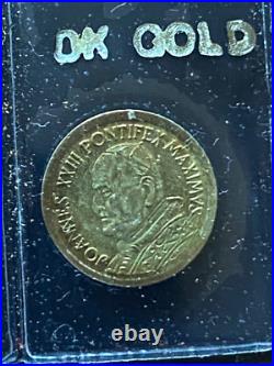 RARE VINTAGE LOT 8K Solid Gold COIN N. 6 miniature Gold coins Pope SPECIAL RARE VINTAGE LOT 8K Solid Gold COIN N. 6 miniature Gold coins Pope SPECIAL