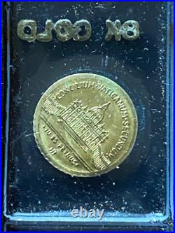 RARE VINTAGE LOT 8K Solid Gold COIN N. 6 miniature Gold coins Pope SPECIAL RARE VINTAGE LOT 8K Solid Gold COIN N. 6 miniature Gold coins Pope SPECIAL