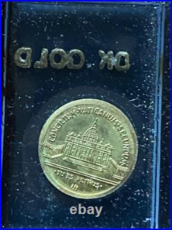 RARE VINTAGE LOT 8K Solid Gold COIN N. 6 miniature Gold coins Pope SPECIAL RARE VINTAGE LOT 8K Solid Gold COIN N. 6 miniature Gold coins Pope SPECIAL