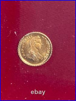 RARE VINTAGE LOT 8K Solid Gold COIN wood frame miniature N. 5 IN TOTAL RARE VINTAGE LOT 8K Solid Gold COIN wood frame miniature N. 5 IN TOTAL