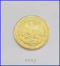 REAL 14K Coin 1947 Mexican Centenaro 50 Gold Pesos Copy Solid 14kt Yellow Gold REAL 14K Coin 1947 Mexican Centenaro 50 Gold Pesos Copy Solid 14kt Yellow Gold