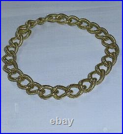 ROBERTO COIN 18k Gold STUNNING Large Ovals 18 DESIGNER Necklace Made In ITALY