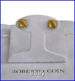 ROBERTO COIN PALAZZO DUCALE 18K YELLOW GOLD STUD Earrings