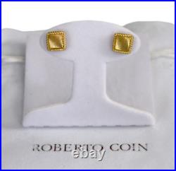 ROBERTO COIN PALAZZO DUCALE 18K YELLOW GOLD STUD Earrings