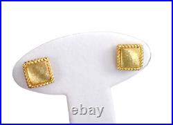 ROBERTO COIN PALAZZO DUCALE 18K YELLOW GOLD STUD Earrings