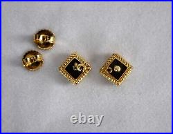 ROBERTO COIN PALAZZO DUCALE 18K YELLOW GOLD STUD Earrings