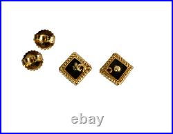 ROBERTO COIN PALAZZO DUCALE 18K YELLOW GOLD STUD Earrings