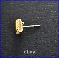 ROBERTO COIN PALAZZO DUCALE 18K YELLOW GOLD STUD Earrings