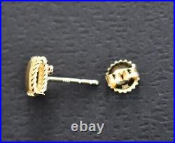 ROBERTO COIN PALAZZO DUCALE 18K YELLOW GOLD STUD Earrings