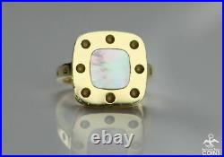 ROBERTO COIN Pois Moi 18K Yellow Gold & Mother of Pearl Square Polka Dot Ring