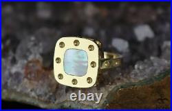 ROBERTO COIN Pois Moi 18K Yellow Gold & Mother of Pearl Square Polka Dot Ring