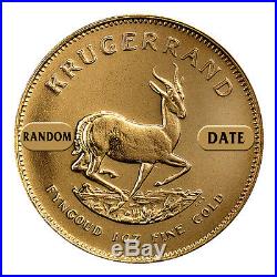 Random Date South Africa 1 Troy Oz Gold Krugerrand Coin SKU26054