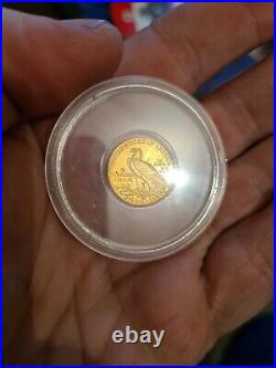 Rare 1914 22ct Gold 2.5 Dollar Indian Head Coin