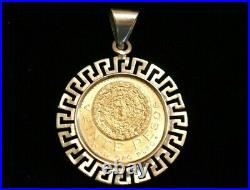 Rare Real Solid Gold Coin 1959 20 Peso Gold Coin With 14K Pendant 21.1g total