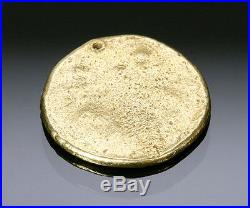 Rare Unique Authentic Ancient Solid Gold Pyu Coin