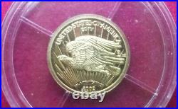 Rare type 1933 Liberty Solid Gold Eagle 14K GOLD COIN 0.5g Proof