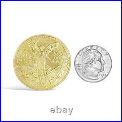 Real 14k Gold Solid 1947 Mexican Centenario 50 Pesos Coin Copy Real 14k Gold Solid 1947 Mexican Centenario 50 Pesos Coin Copy