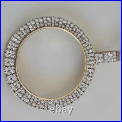 Real Diamond 14k solid gold 50 pesos centenario Coin Bezel Frame pendant Real Diamond 14k solid gold 50 pesos centenario Coin Bezel Frame pendant