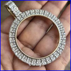 Real Diamond 14k solid gold 50 pesos centenario Coin Bezel Frame pendant Real Diamond 14k solid gold 50 pesos centenario Coin Bezel Frame pendant