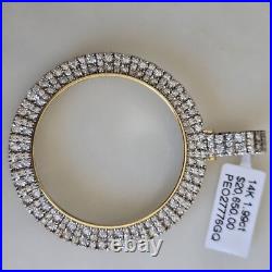 Real Diamond 14k solid gold 50 pesos centenario Coin Bezel Frame pendant Real Diamond 14k solid gold 50 pesos centenario Coin Bezel Frame pendant