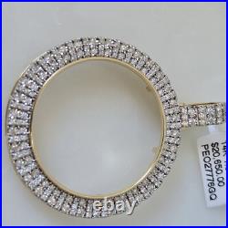 Real Diamond 14k solid gold 50 pesos centenario Coin Bezel Frame pendant Real Diamond 14k solid gold 50 pesos centenario Coin Bezel Frame pendant