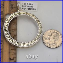 Real Diamond 14k solid gold 50 pesos centenario Coin Bezel Frame pendant greek Real Diamond 14k solid gold 50 pesos centenario Coin Bezel Frame pendant greek