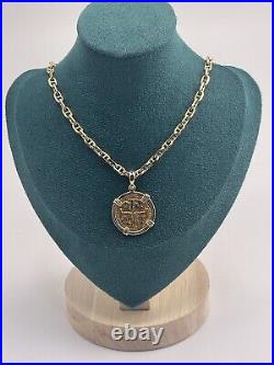 Replica ATOCHA Coin Charm And Chain Handmade With 14k Solid Gold 22