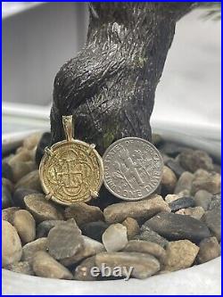 Replica Atocha Coin Pendant Handmade With 14k Solid Gold