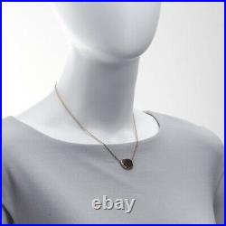 Roberto Coin 18K Rose Gold Black Jade Square Pendant Necklace Italy NWOT $1850